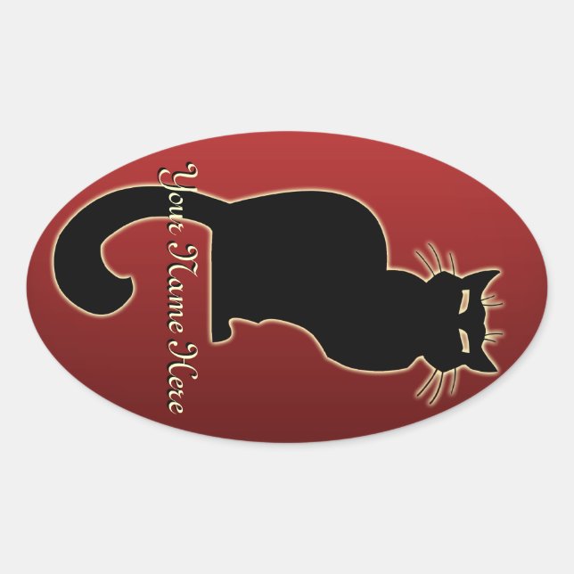 Cat Stickers Personalised Cat Stickers Cat Lover (Front)