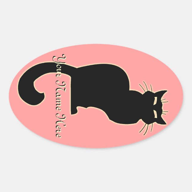 Cat Stickers Personalised Cat Stickers Cat Lover (Front)