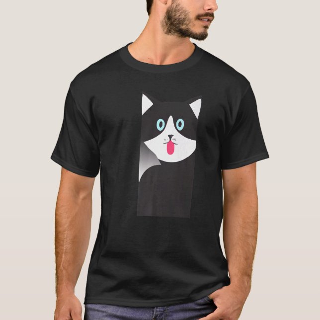 Cat sticking out tongue cute kitten   T-Shirt (Front)
