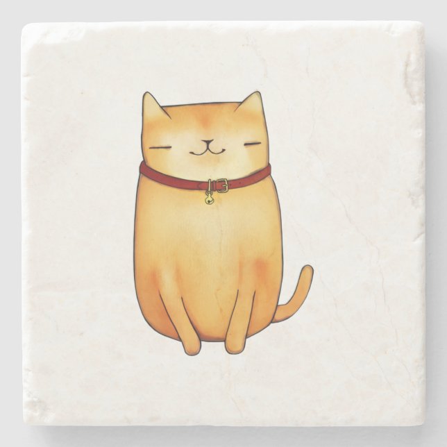 Cat Stone Coaster (Front)