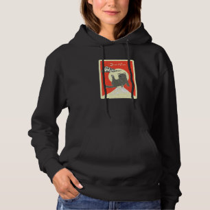 Cat Stretch Leg Up Mt Fuji Distressed Style Japane Hoodie
