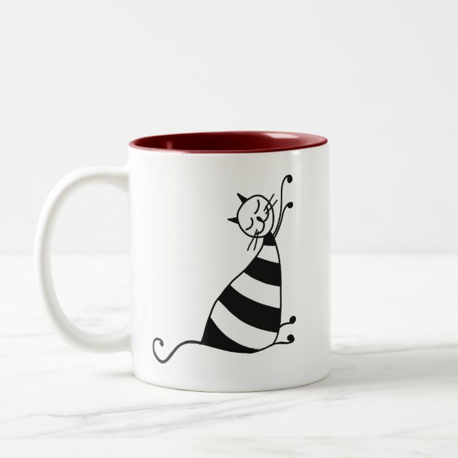 Cat Stretch - Mug (Left)