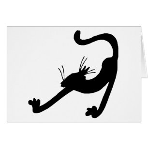 Cat Stretch Silhouette