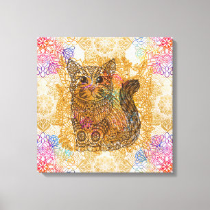 Cat Stretched Canvas Print