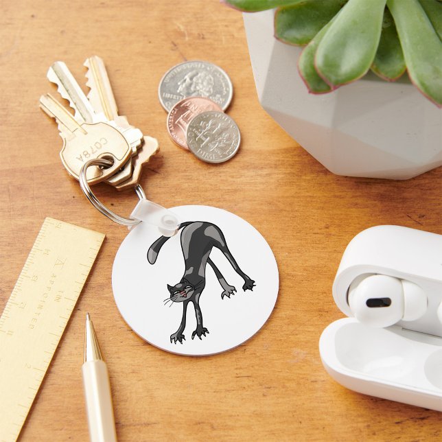 Cat Stretching Keychain (Creator Uploaded)