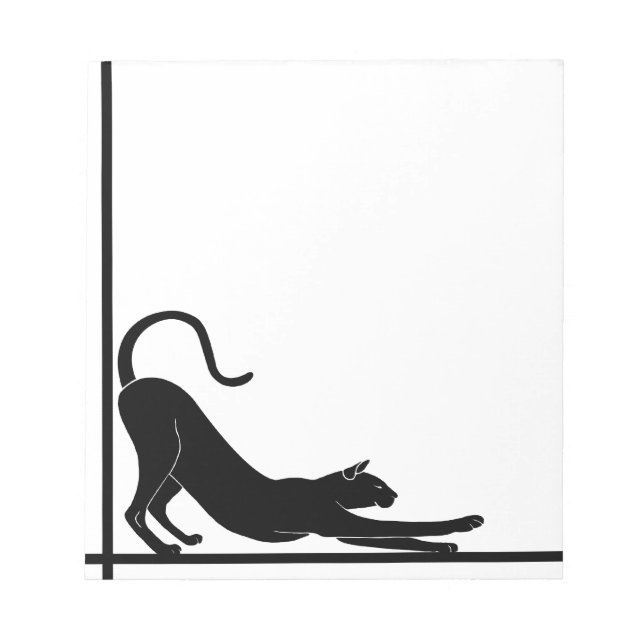 cat stretching notepad (Front)