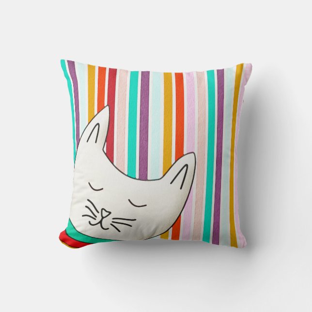 Cat Stripes Cushion (Front)