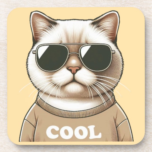 Cat style coaster (Front)