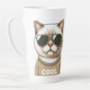 Cat style latte mug