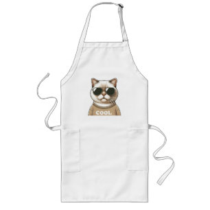 Cat style long apron