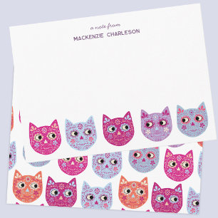 Cat Sugar Skull Personalised Card