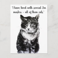 Cat sumie ink painting