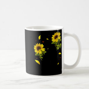 Cat Sunflower Christmas Tree Sun Flower Cat Lover Coffee Mug