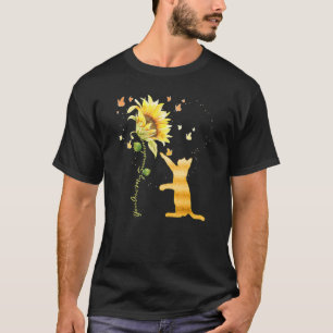 Cat Sunflower  For Cat  Cat Mum Cat Lady Women T-Shirt