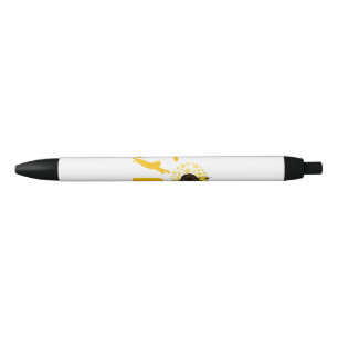 Cat Sunflower Gifts For Cat Lovers Cat Mum Black Ink Pen