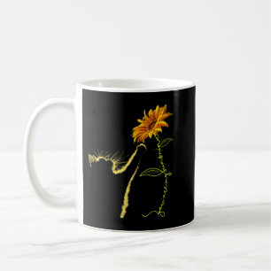 Cat Sunflower Gifts For Cat Lovers, Cat Mum, Cat L Coffee Mug