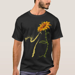 Cat Sunflower Gifts For Cat Lovers Cat Mum Cat Lad T-Shirt