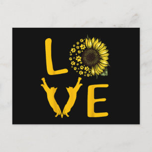 Cat Sunflower Gifts For Cat Lovers, Cat Mum Postcard