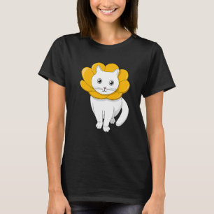 Cat sunflower kitten flower pet women children own T-Shirt