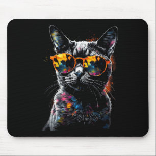 Cat Sungles - Pet Animal Art Cat Mouse Mat