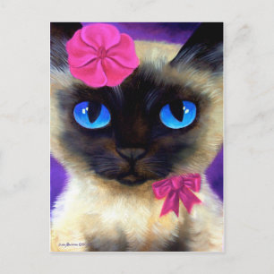 Cat, Sunrise and River Of Life Postcard