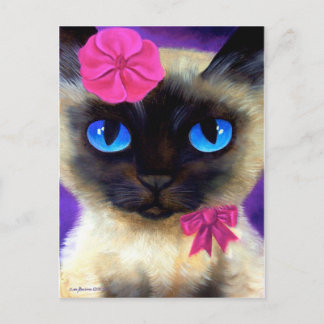 Cat, Sunrise and River Of Life Postcard
