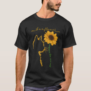 Cat Sunshine Cats Sunflower Catmom Positiv Saying T-Shirt