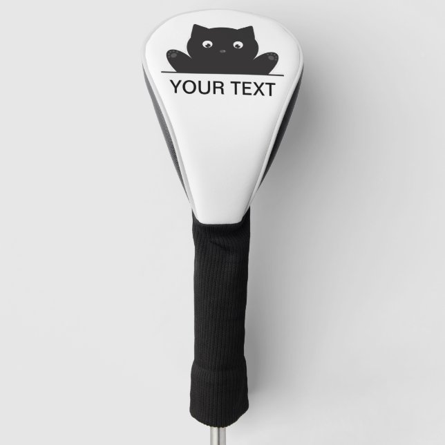 CAT SURPRISED GOLF HEAD COVER (Front)