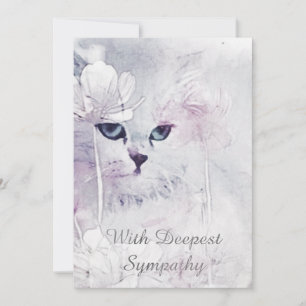 Cat Sympathy Card