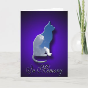 Cat Sympathy Card   Loss of Pet Cat