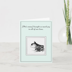 Cat Sympathy Condolences Card