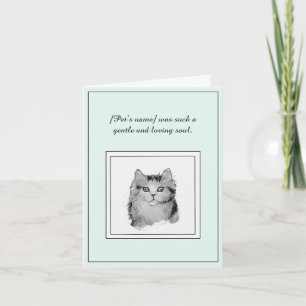 Cat Sympathy Folded Greeting Card