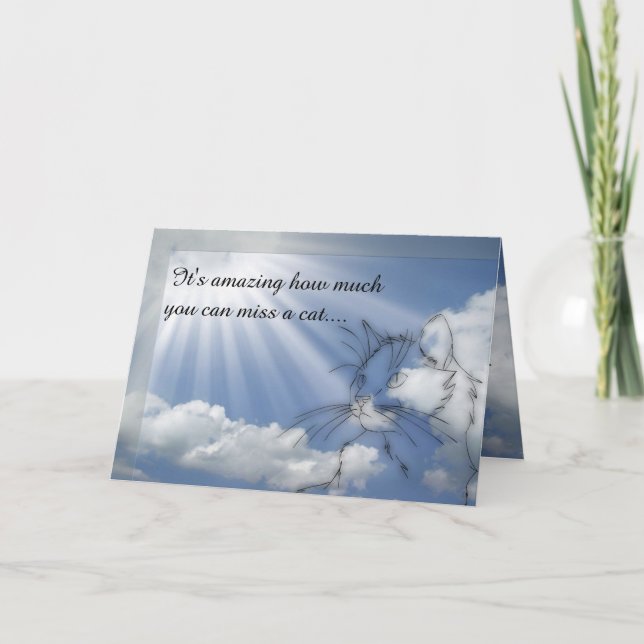 Cat Sympathy - Sorry for your loss Card (Front)
