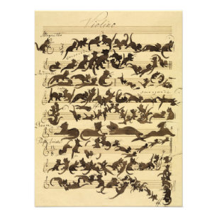 Cat Symphony by Moritz von Schwind Photo Print