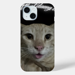 Cat t-shirt iPhone 15 case