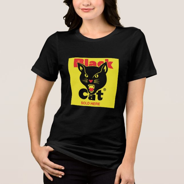 CAT t-shirt design  Tri-Blend Shirt (Front)