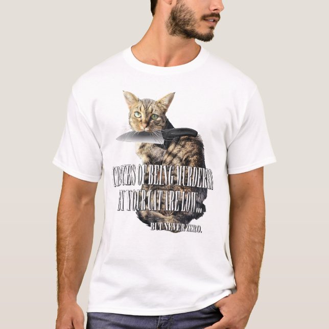 cat t-shirt funny meme (Front)