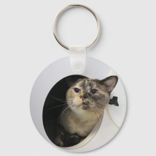 Cat T-Shirt Key Ring