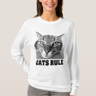 CAT T-SHIRTS CATS RULE - SHOP EARLY FOR CHRISTMAS