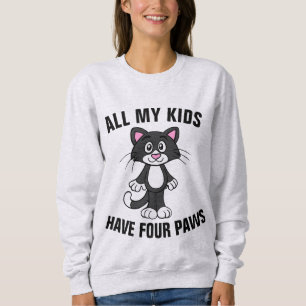 CAT T-SHIRTS - MY KIDS HAVE FOUR PAWS