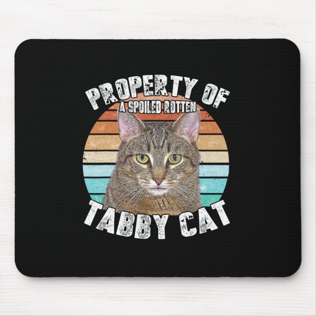 Cat Tab Funny Cat Lover Gifts For Men  Mouse Mat (Front)