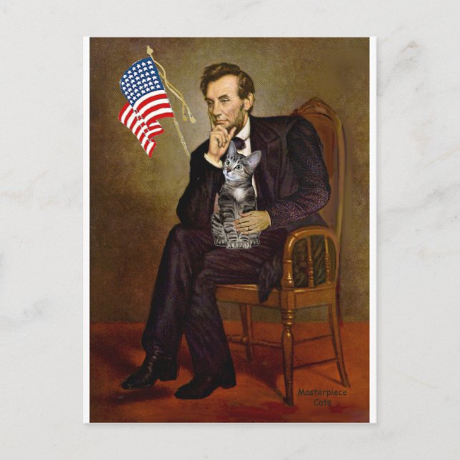 CAT (Tabby2) - Lincoln Postcard (Front)