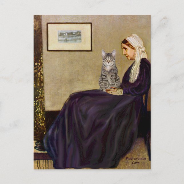 CAT (Tabby 1) - Whistlers Mother Postcard (Front)