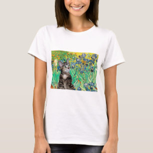 Cat (Tabby 2) - Irises T-Shirt