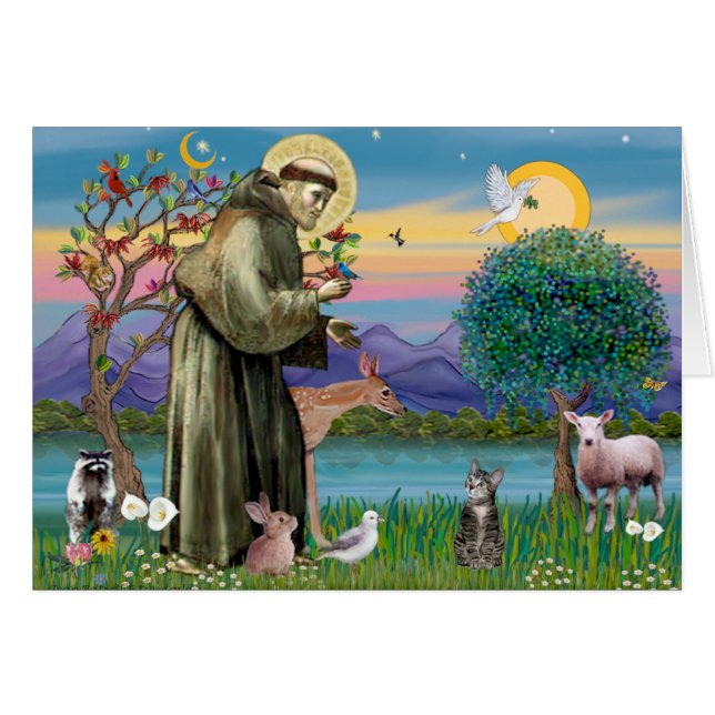 Cat (Tabby 2) - Saint Francis (Front Horizontal)