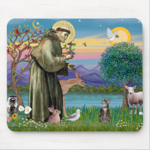 Cat (Tabby 2) - Saint Francis Mouse Mat