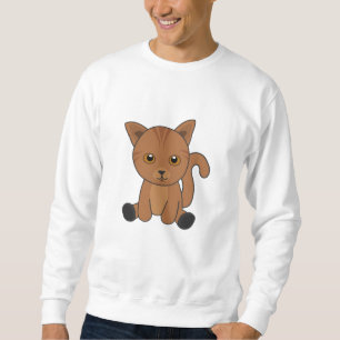 Cat Tabby Cute Cats Fur Nose Kittens Sweatshirt
