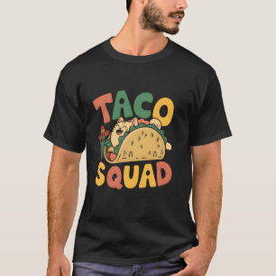 Cat Taco Squad Cinco De Mayo Mexican Party Fiesta T-Shirt