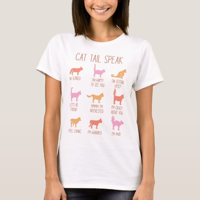 Cat Tail Speak T-Shirt (Front)