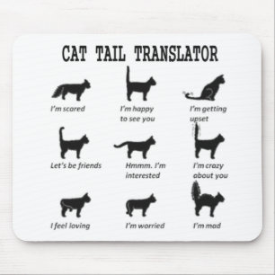 CAT TAIL TRANSLATOR MOUSE MAT